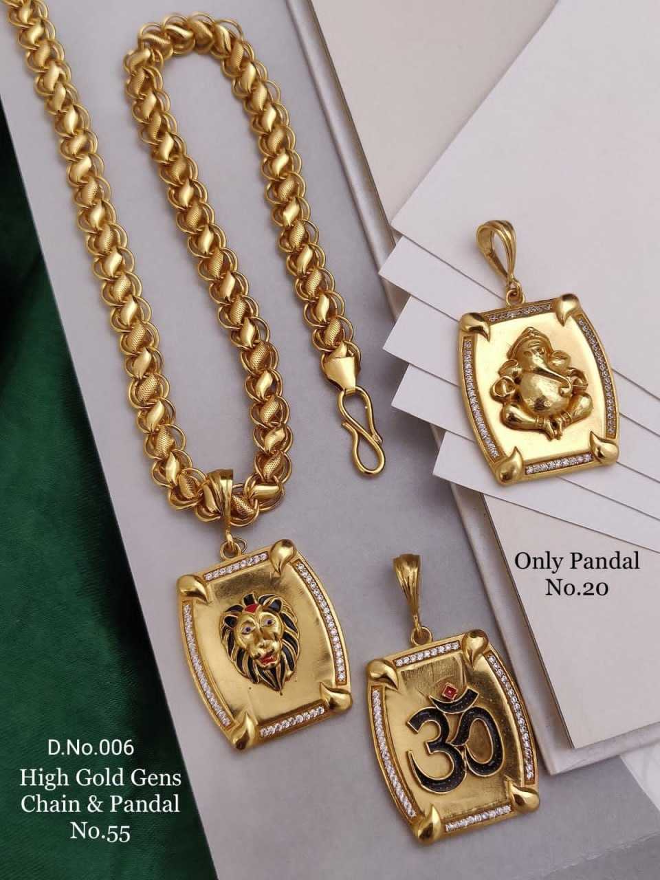 YNF BRASS D55 MENS JEWELLERY WHOLESALE MEN CHAINS WITH PENDANTS MANUFACTURER